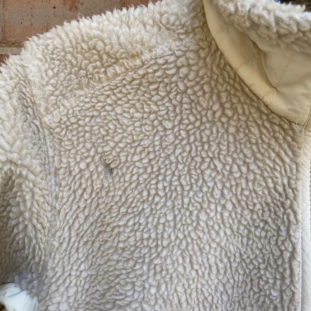 STAINED PATAGONIA FLEECE SHERPA JACKET MEDIUM - Picture 6 of 8